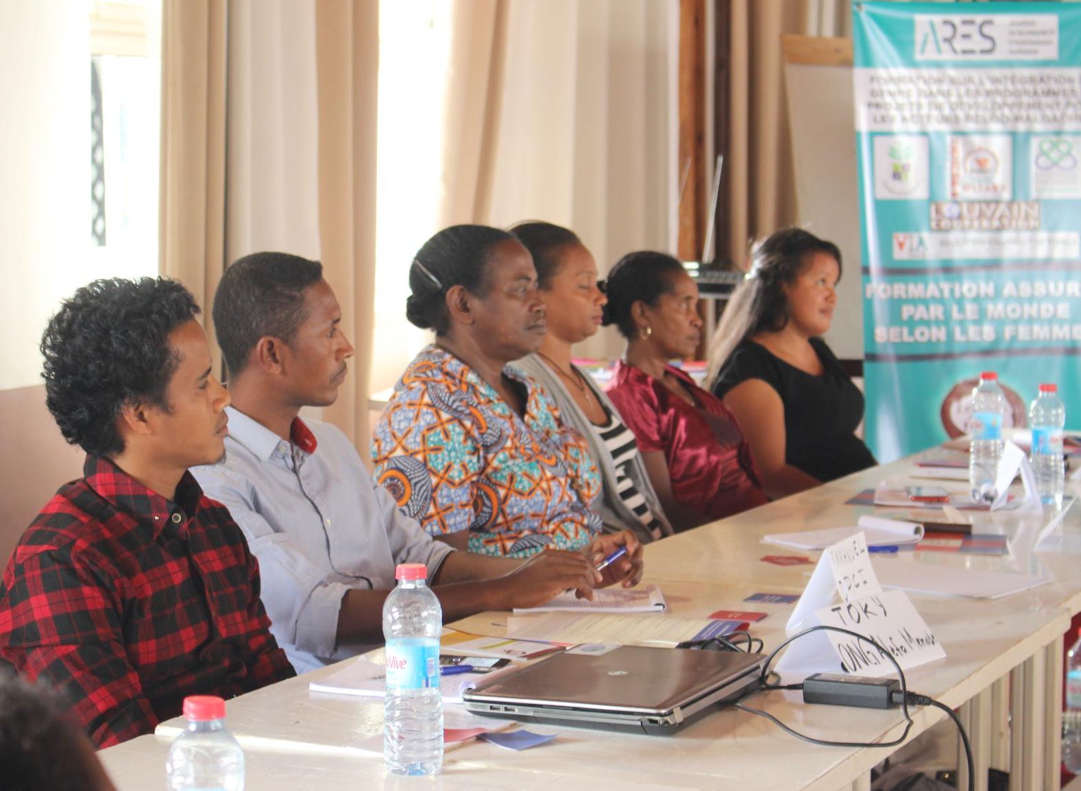 Les participant.es de la formation provenant des ANCG belges actifs à Madagascar 