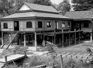 Maison traditionnelle Khmer